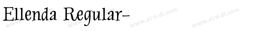Ellenda Regular字体转换